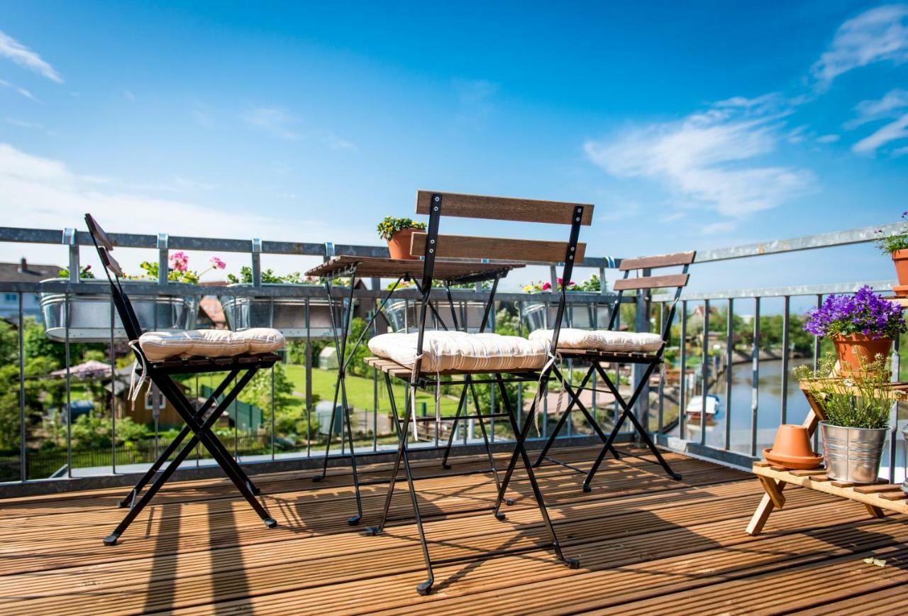 Deichkroenchen Ferienwohnung Altes Land Hamburg Jork Buitenkant foto